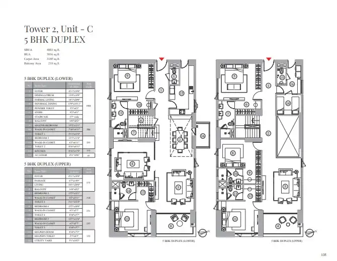 Unit D 4BHK + Study